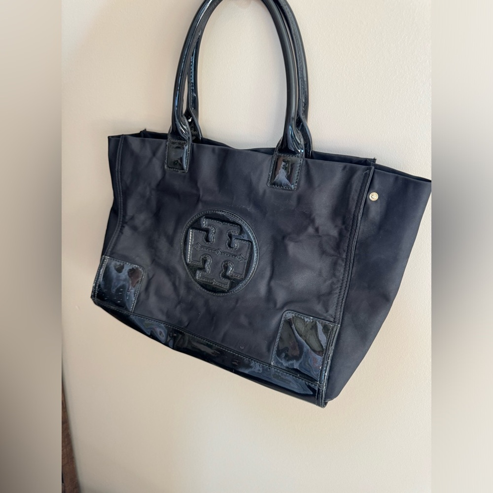 Tory Burch small size black tote.